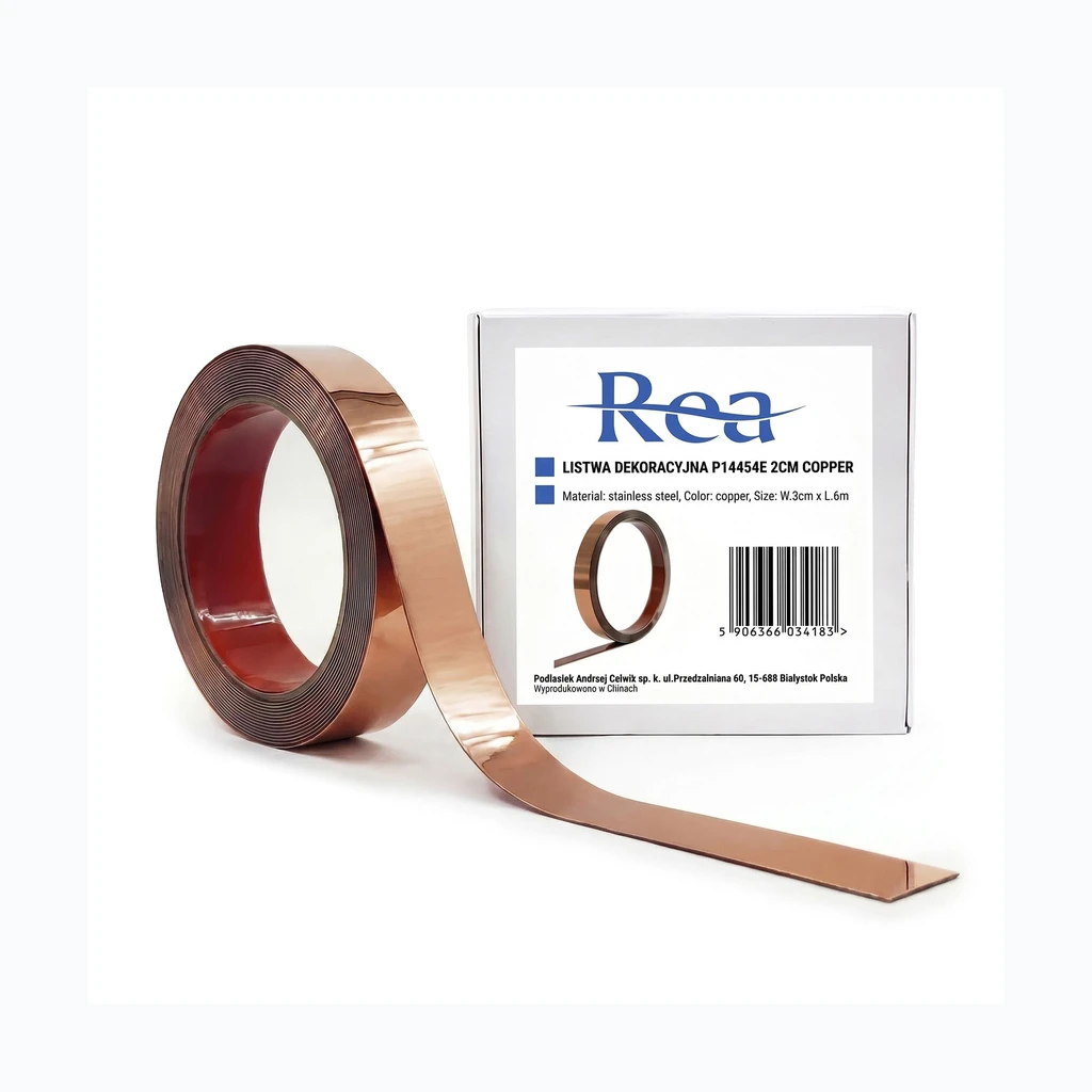 Isekleepuv dekoratiivliist Rea P14454E 2cm Copper (HOM-09985)