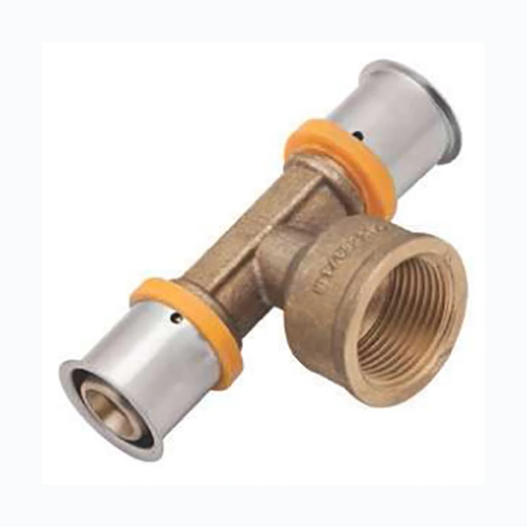 KAN-therm Тройник press 16 x 1/2" SK x 16 (433192)