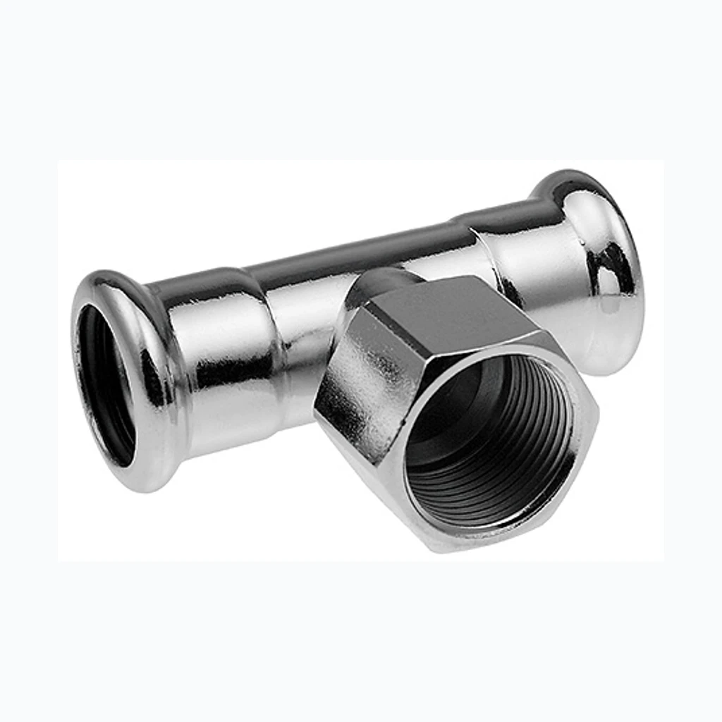 KAN-therm пресс стальной тройник 42 x 1/2" x 42 SK (39402)