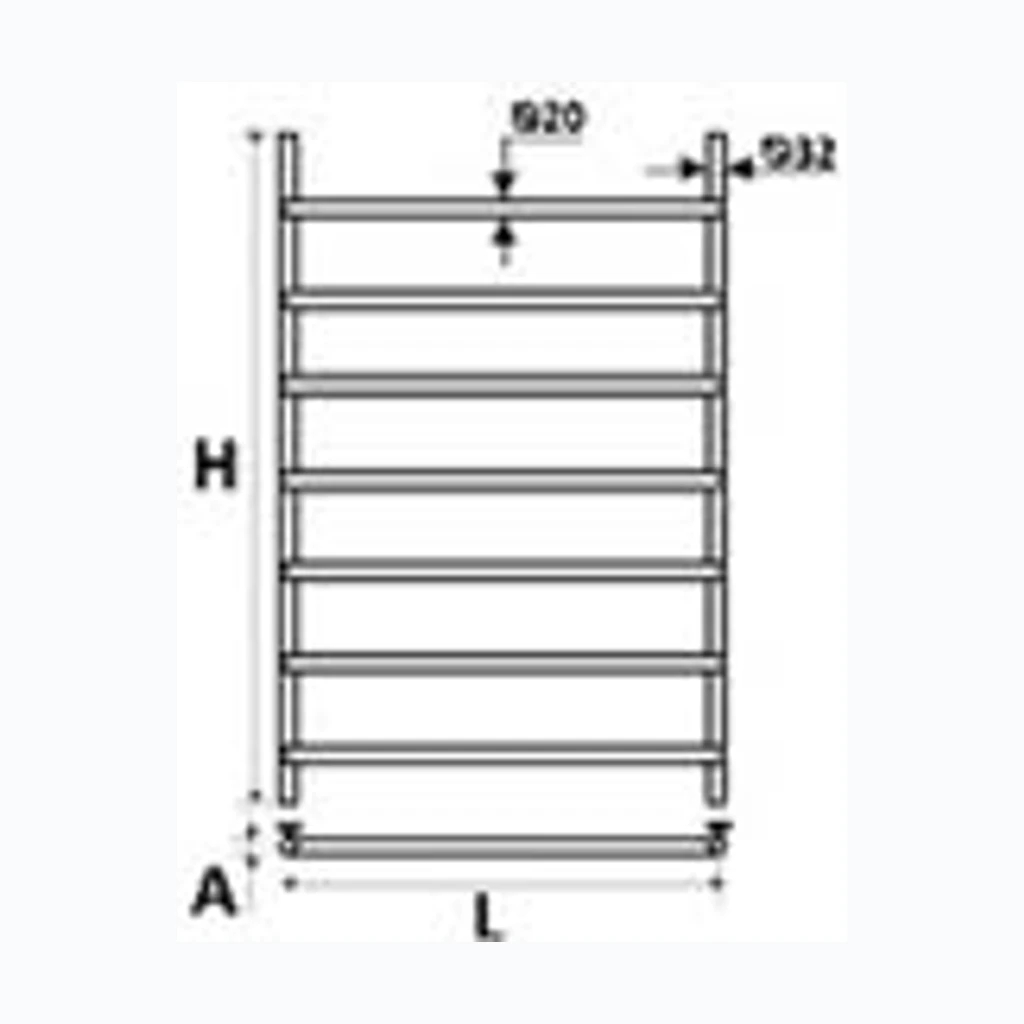 Полотенцесушитель Trepp PLAIN10 H1000mm L500mm, W430 (Nordline) (2212543)