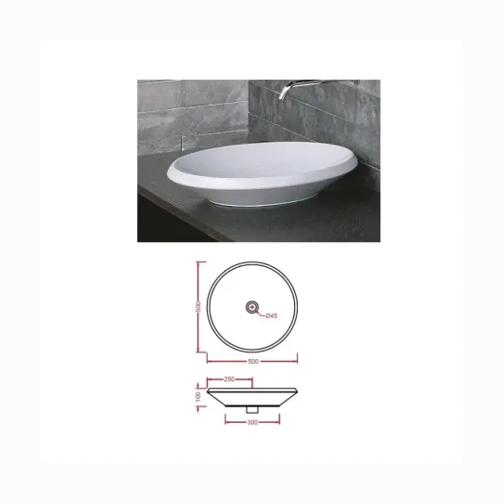 Keraamiline valamu L920, valge, PLAY (8675004)