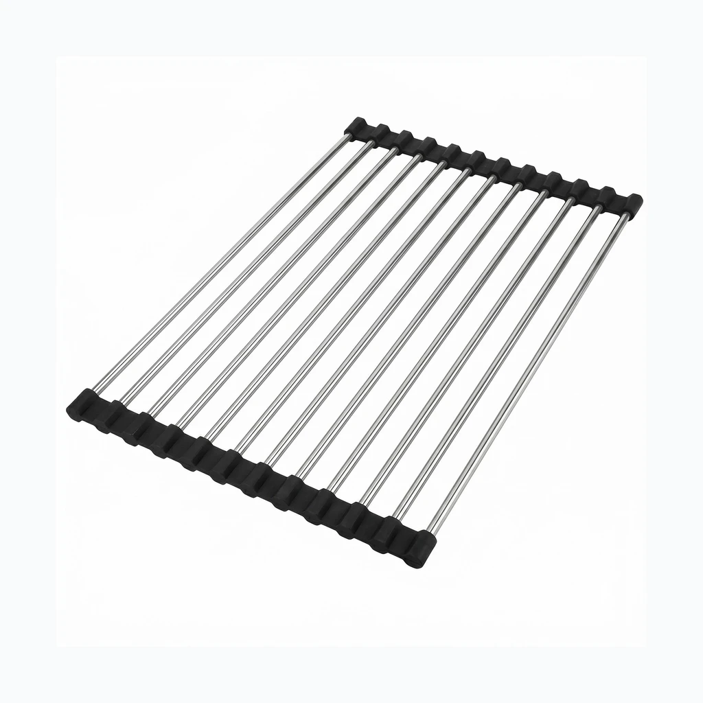 Kokkukeritav nõudekuivatusrest valamule REA P12298 Black (HOM-09976)