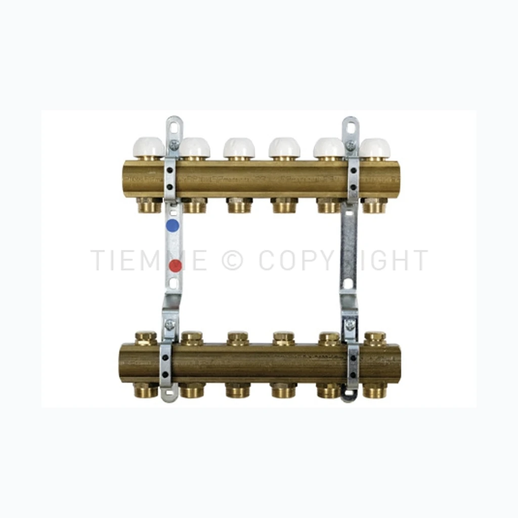 Коллектор с ручной регулировкой 1"- 4x3/4" (Nordline) (23309)