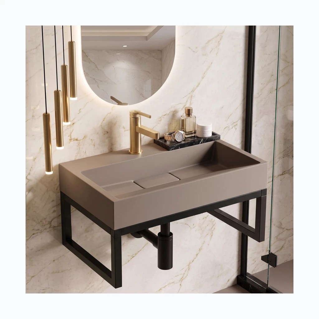 Konglomeraatvalamu Rea GOYA 60CM Taupe + raam (KPL-U4413)