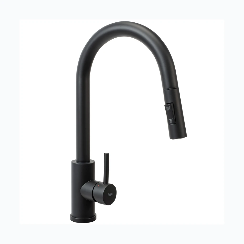 Кухонный смеситель Rea Fresh чёрный (REA-B9147)