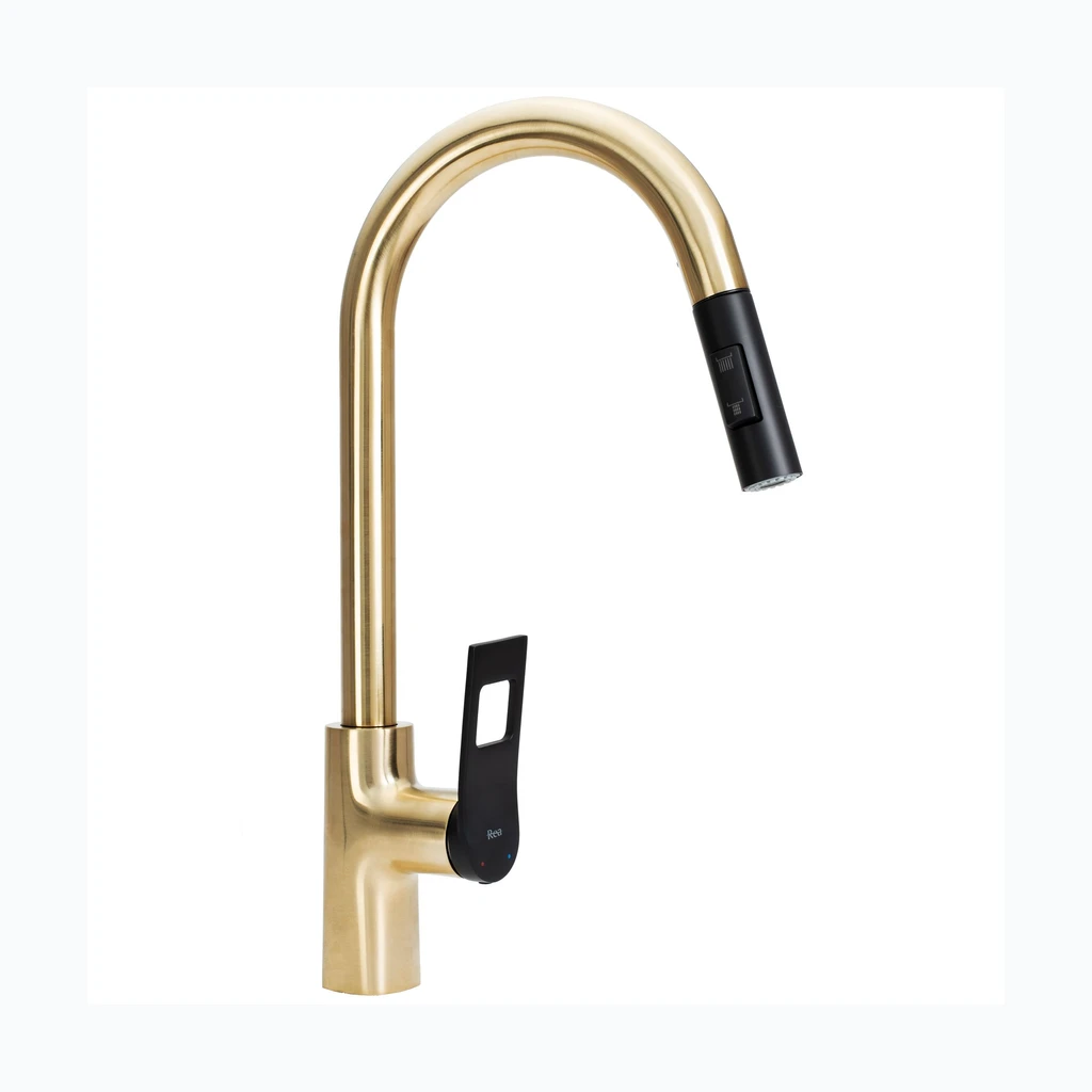 Köögisegisti Rea SOUL Black/Gold Brushed (REA-B6205)