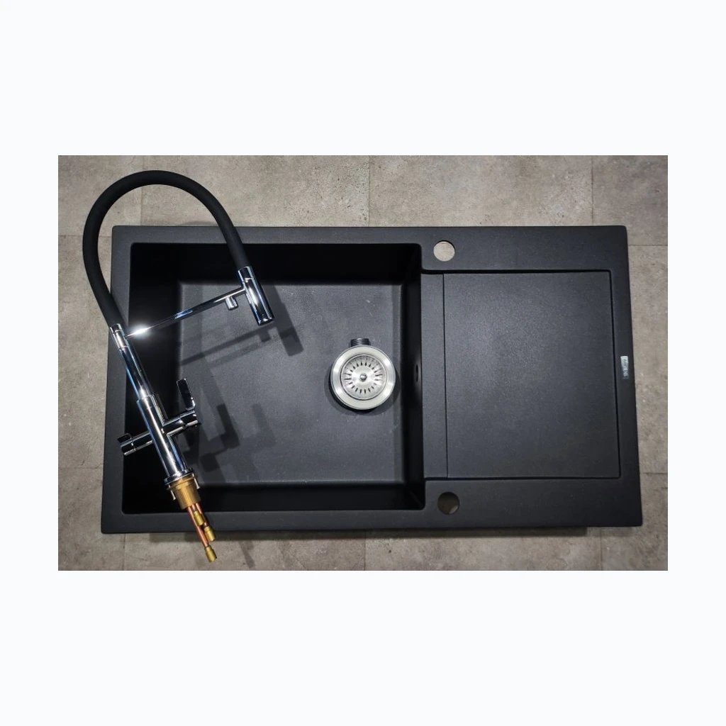 Köögivalamu Tesa Plus Black + soifos Chrome (KTS-2456)