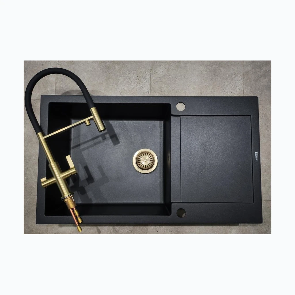 Köögivalamu Tesa Plus Black + soifos Gold (KTS-2457)