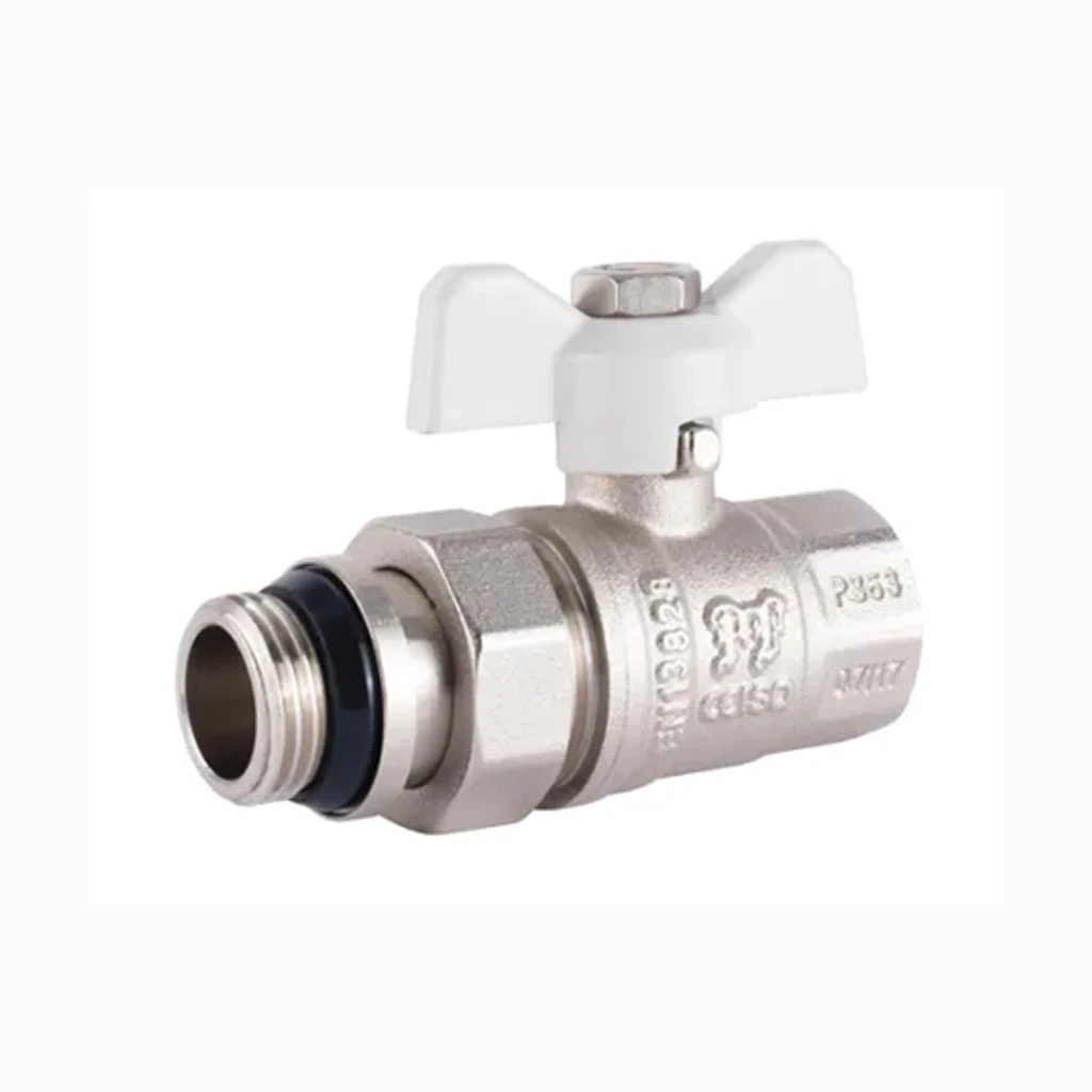 Kuulventiil 1/2" SK/VK ameerika liitmikuga liblik tihendiga PN40 (Profactor) (571752)