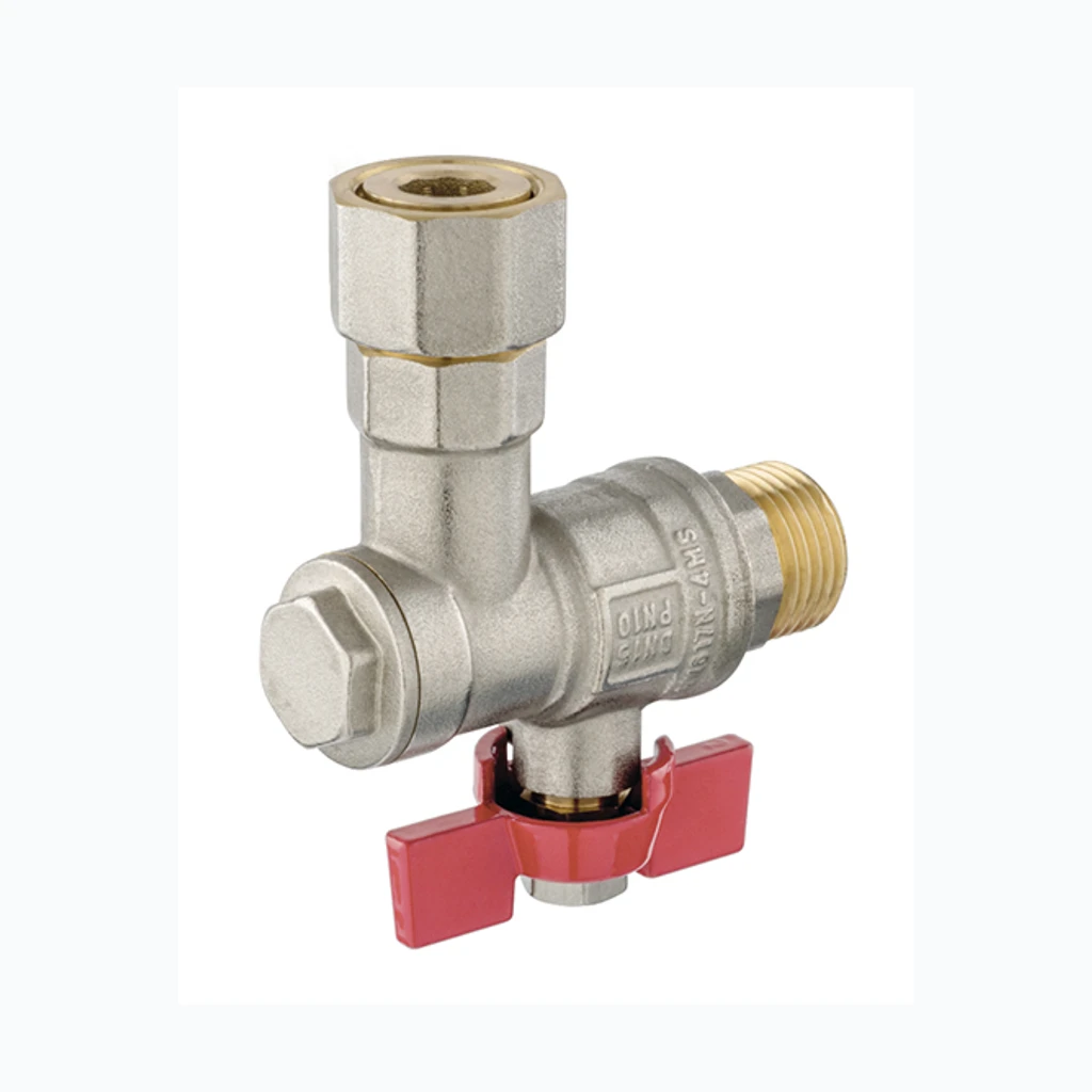 Шаровой кран 3/4" SK/VK угол ameerika liitmikuga liblik Грязевик (сетчатый фильтр)ga PN10 (Millennium) (57186)