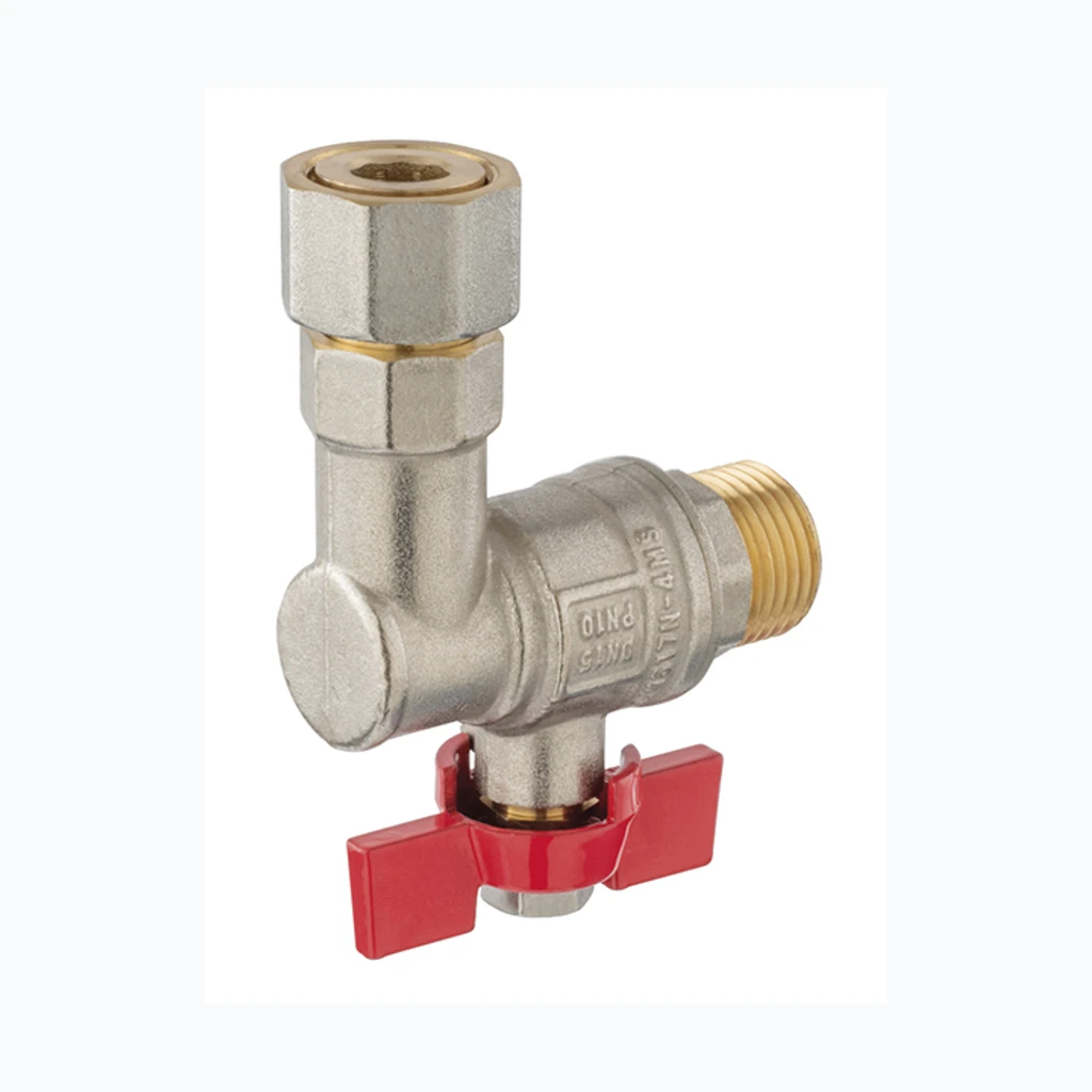 Kuulventiil 3/4" SK/VK nurk ameerika liitmikuga liblik PN10 (Millennium) (57184)