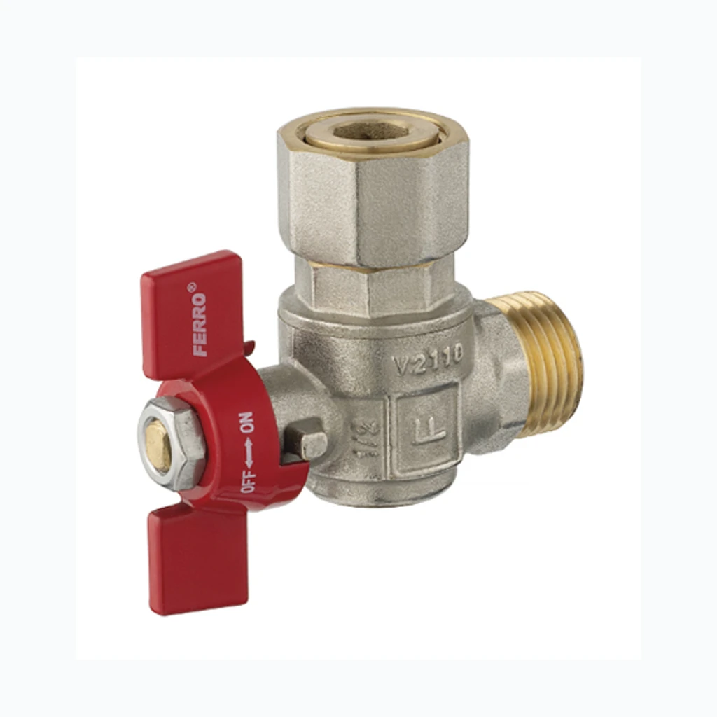 Шаровой кран 3/4" SK/VK угол ameerika liitmikuga liblik PN10 (Millennium) (57182)