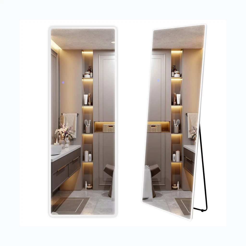 Настенное LED-зеркало Classico 60x170cm белый (HOM-07055)