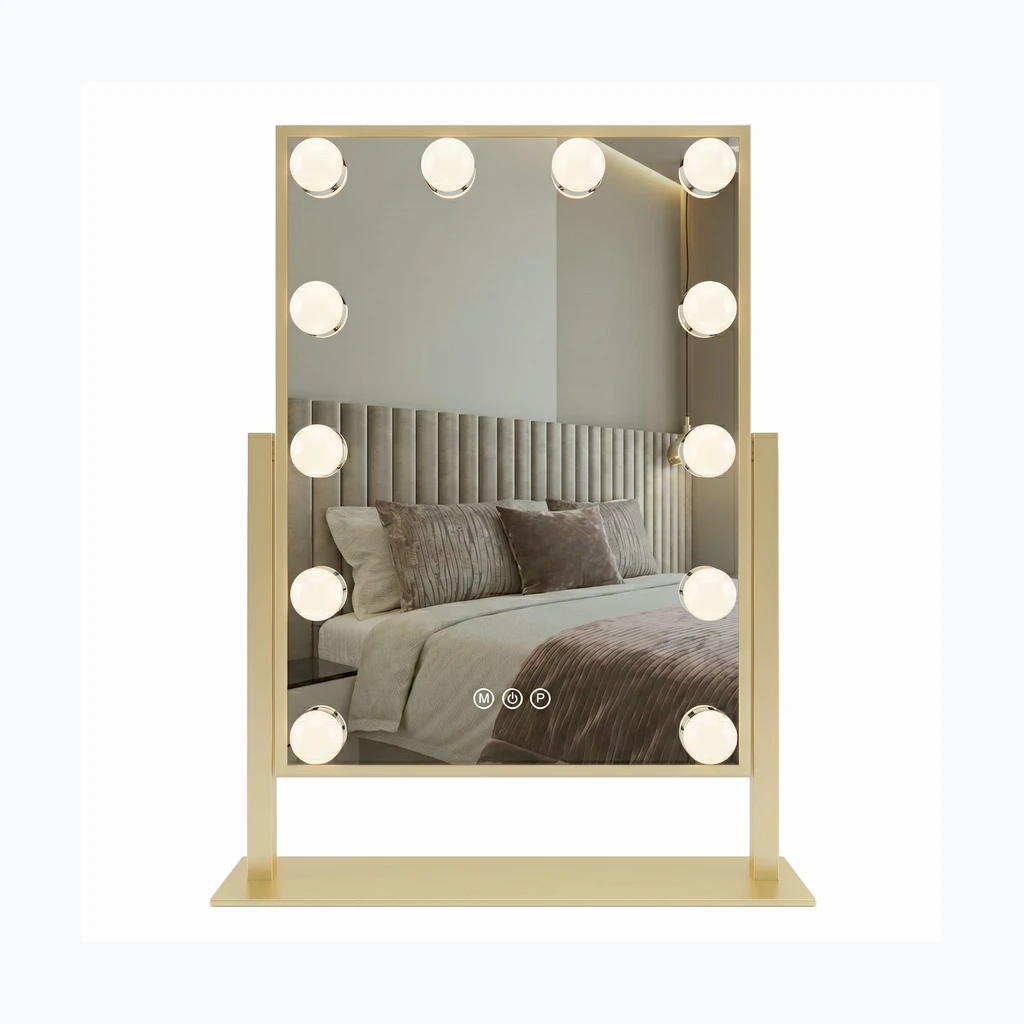 LED seinapeegel HOLLYWOOD L.Gold 30x40 (HOM-01804)
