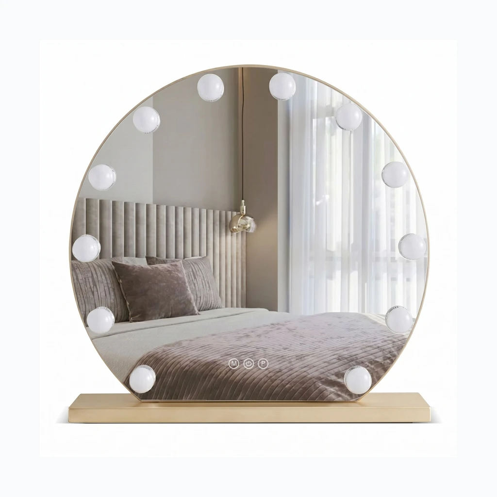 LED seinapeegel HOLLYWOOD L. Gold 50 cm (HOM-01803)
