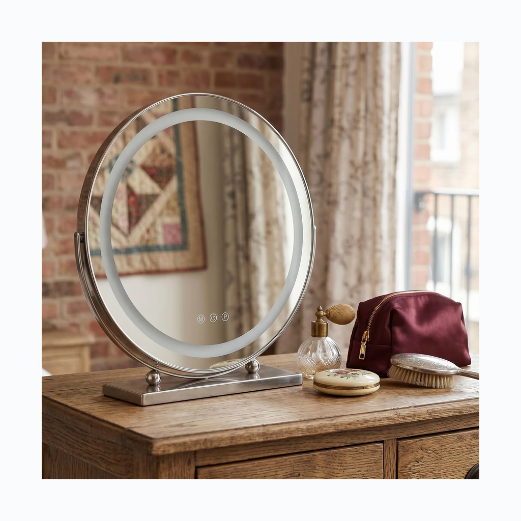 LED seinapeegel MAKE-UP Chrome 40 cm (HOM-01808)