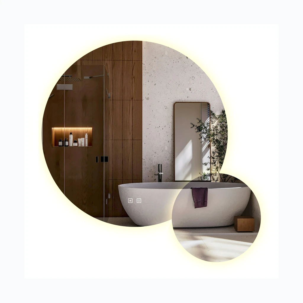 LED seinapeegel R-8040 80cm + 40cm (HOM-08531)