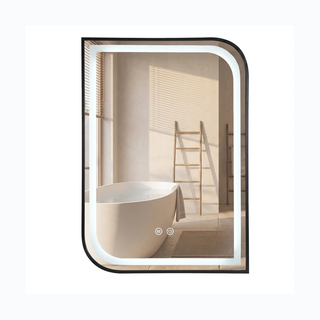 LED seinapeegel ZONE 80X60 BLACK (HOM-00208)