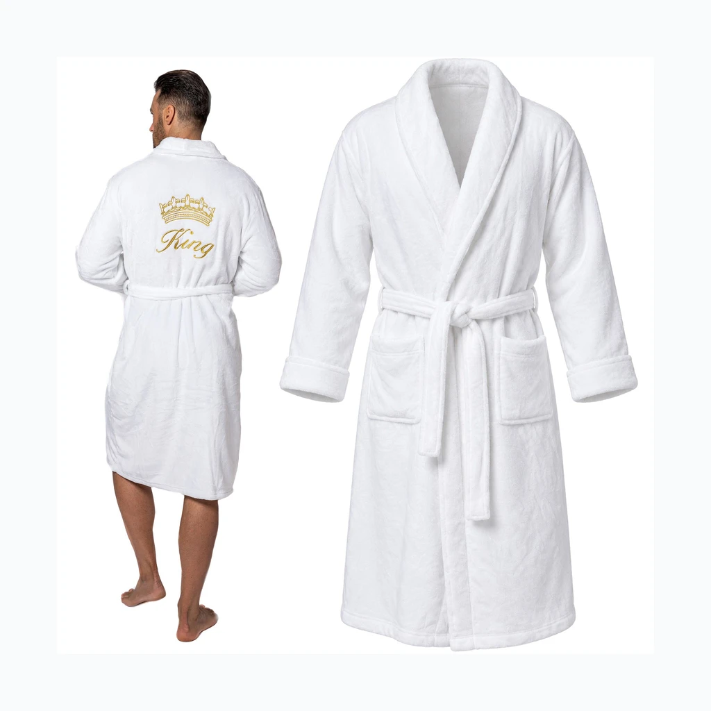Meeste hommikumantel King белый S/M (SZL-06902)