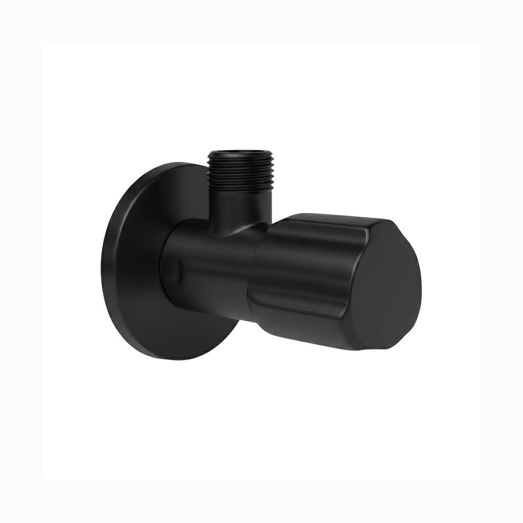 Nurgaventiil 02 1/2" x 3/8" Black (REA-12008)
