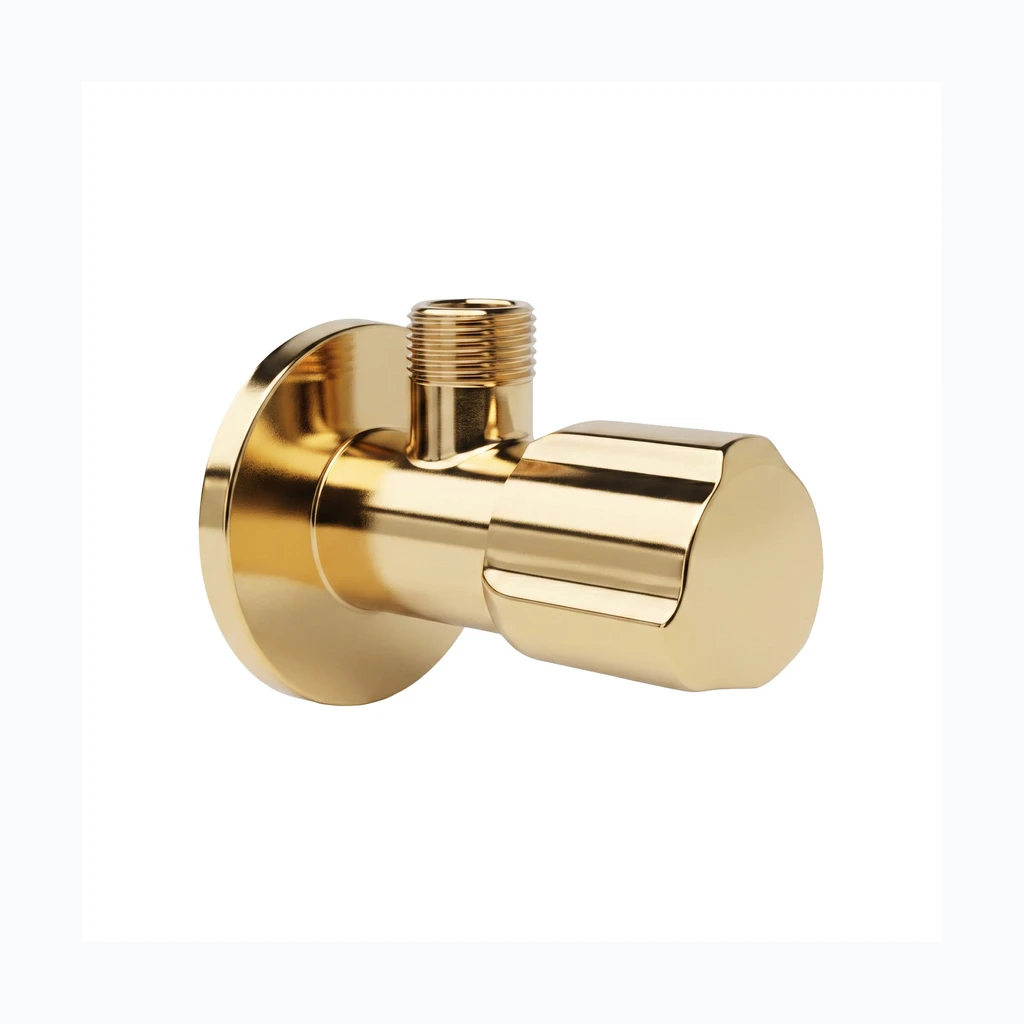 Nurgaventiil 02 1/2" x 3/8" Gold (REA-12006)