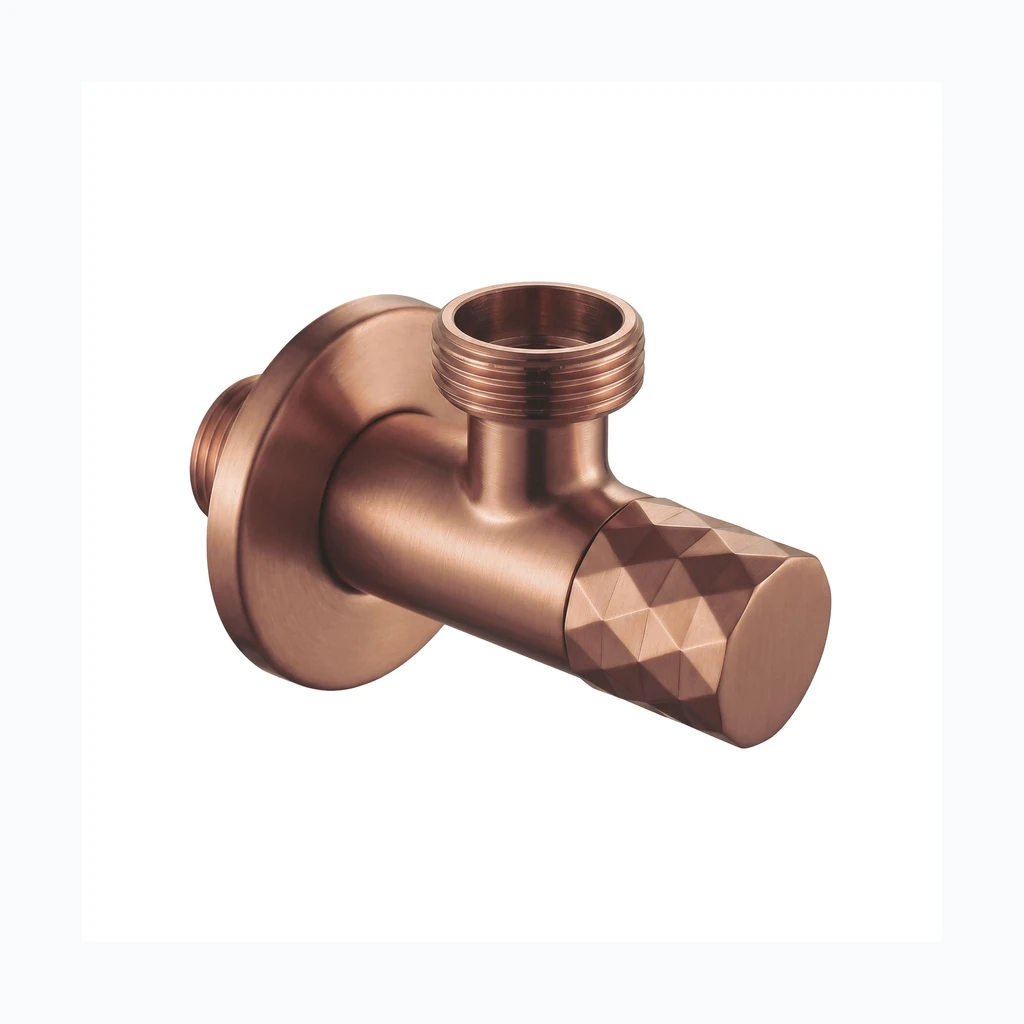Nurgaventiil Diamond 03 1/2" x 3/4" Brush Copper (REA-03619)