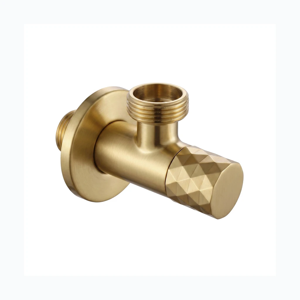 Nurgaventiil Diamond 03 1/2" x 3/4" Brush Gold (REA-03618)