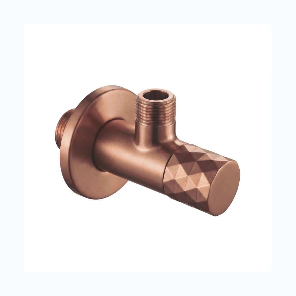 Nurgaventiil Diamond 03 1/2" x 3/8" Brush Copper (REA-03625)