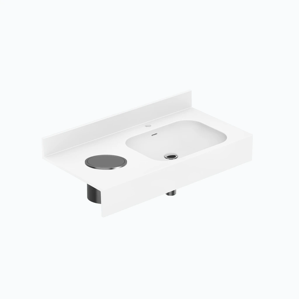 Eumar Paper bin opening with bin 3.5L with cover (AISI304) (225-0000-13)