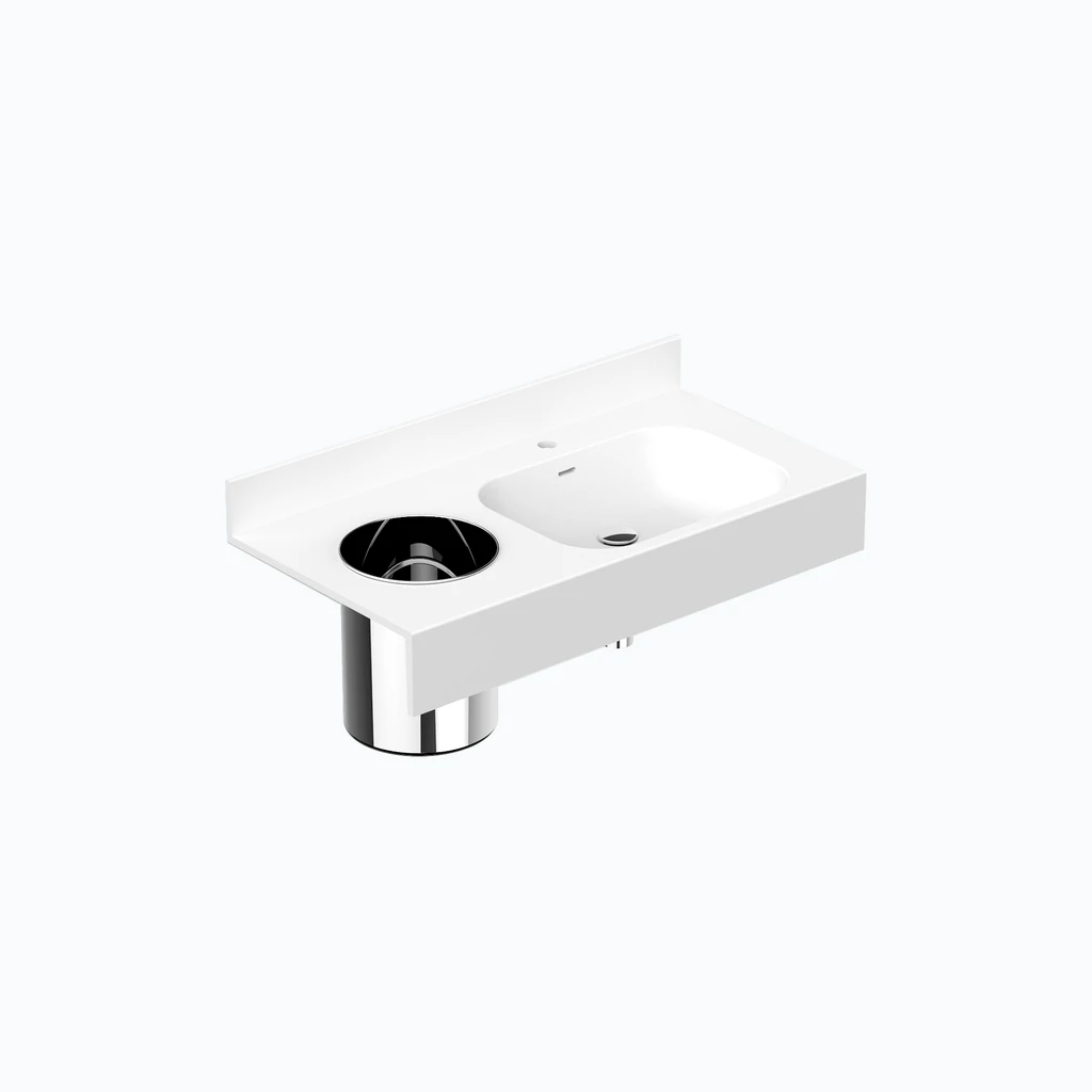 Eumar Paper bin opening with bin 15l (хром) (225-0000-11)