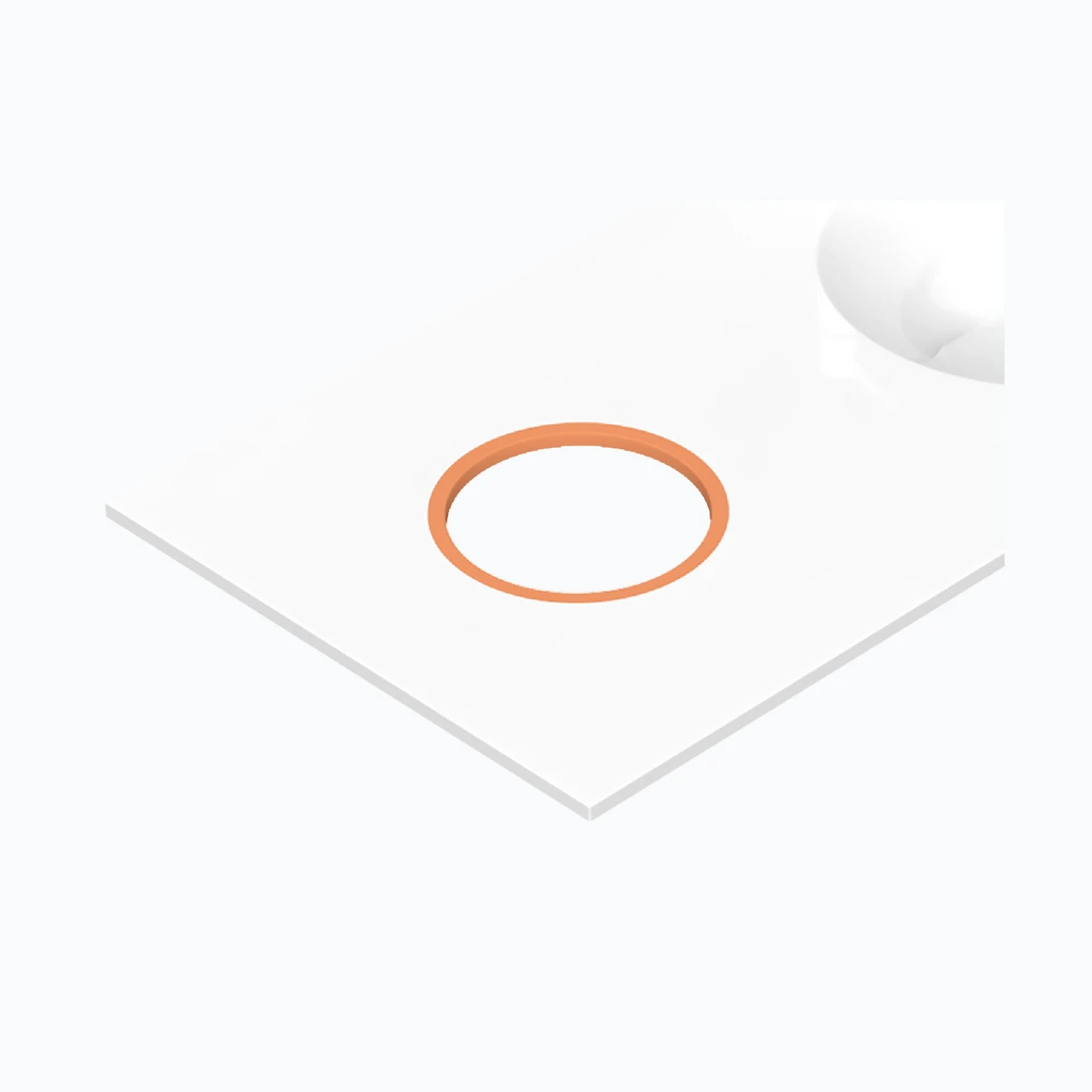 Eumar Paper bin opening with color ring (orange) (225-0000-06)