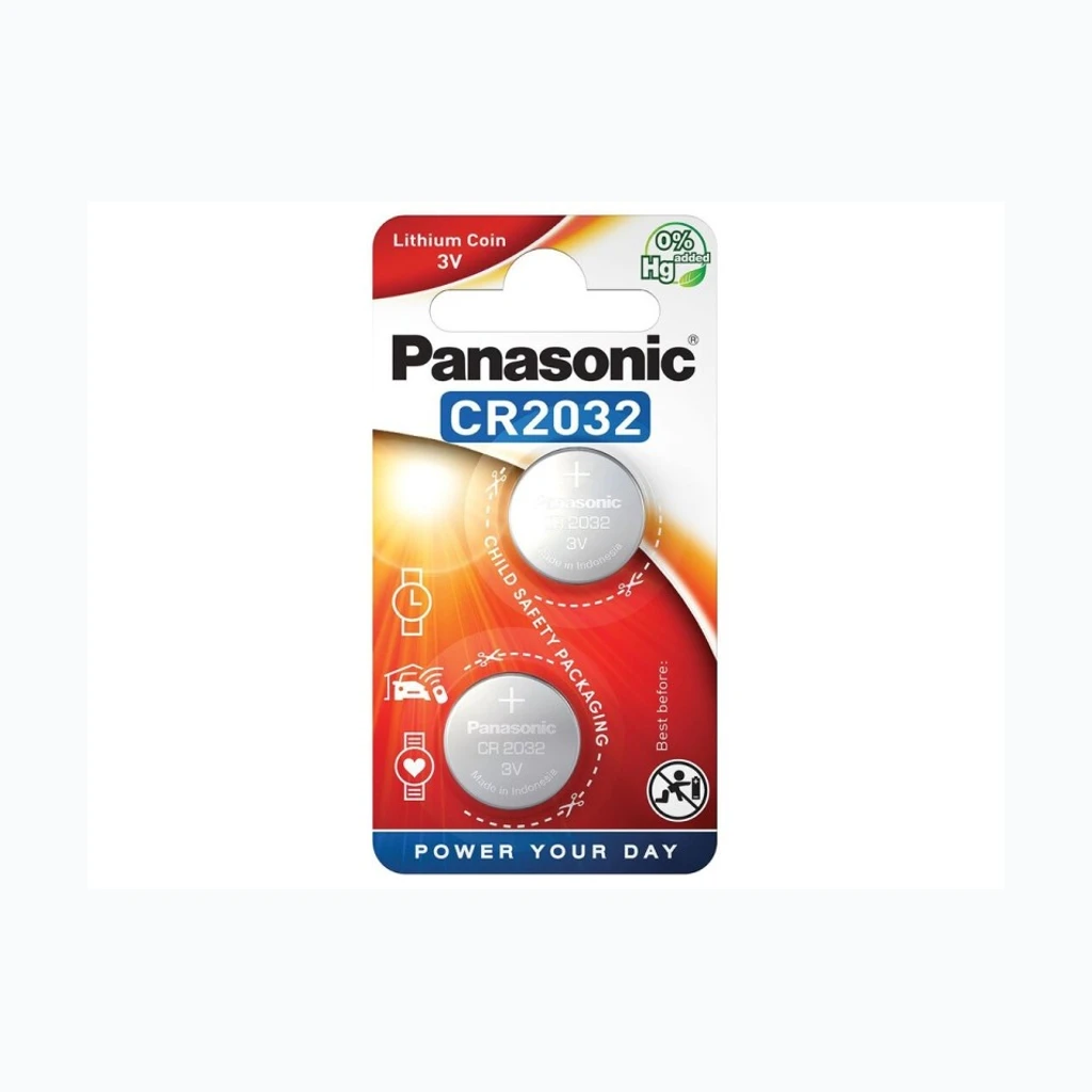Panasonic Patarei CR2032 3V 2tk (70-93R20322)