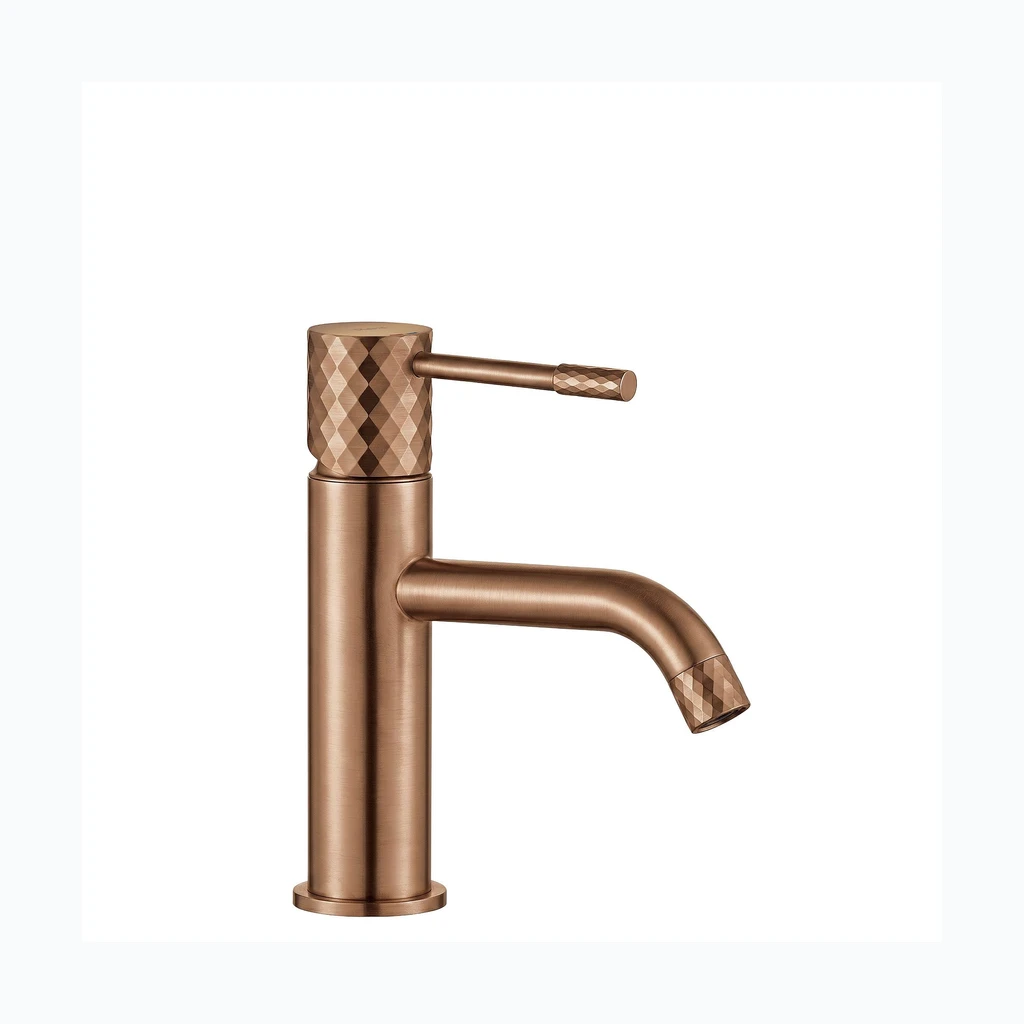 Pesemisvannisegisti Rea Lungo Diamond Brush Copper Low (REA-B9844)