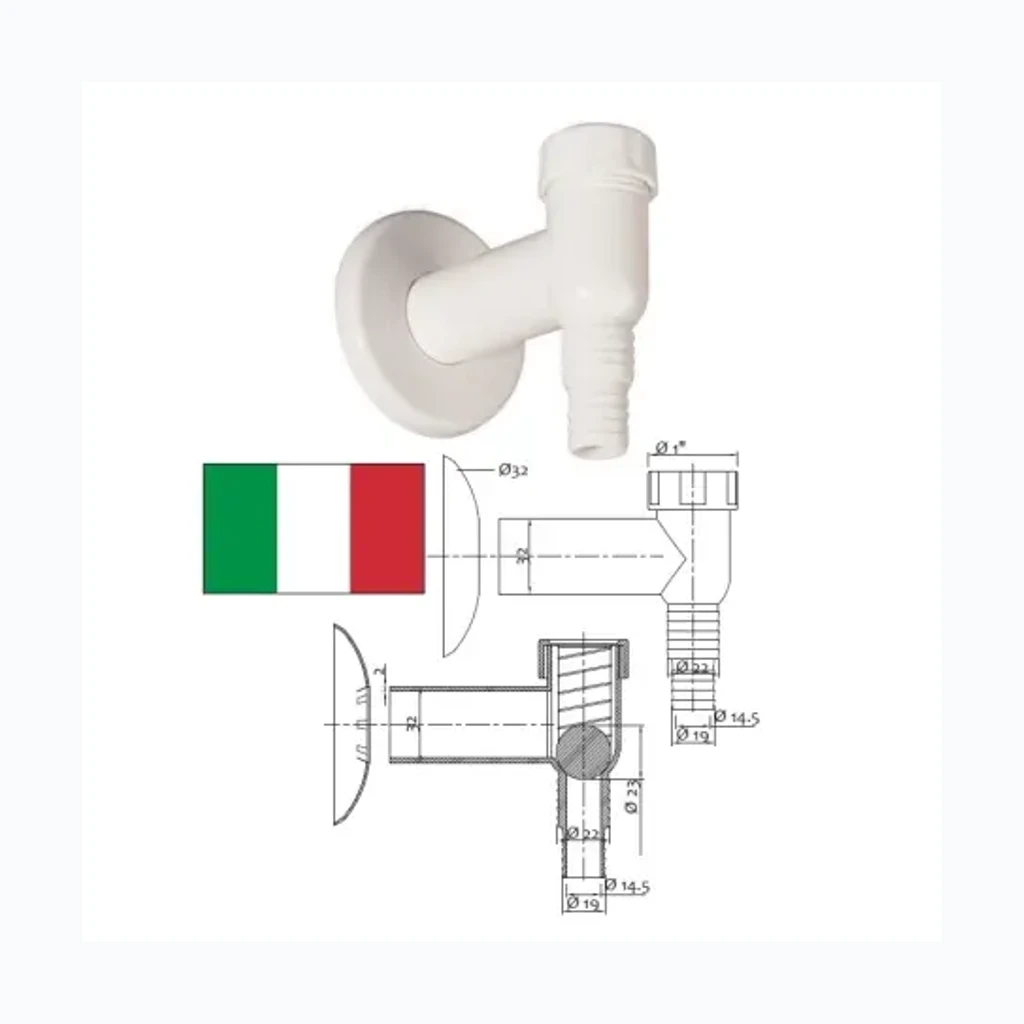 Pesumasina sifoon EPVP000 DN32 valge, DN32 (6850022)