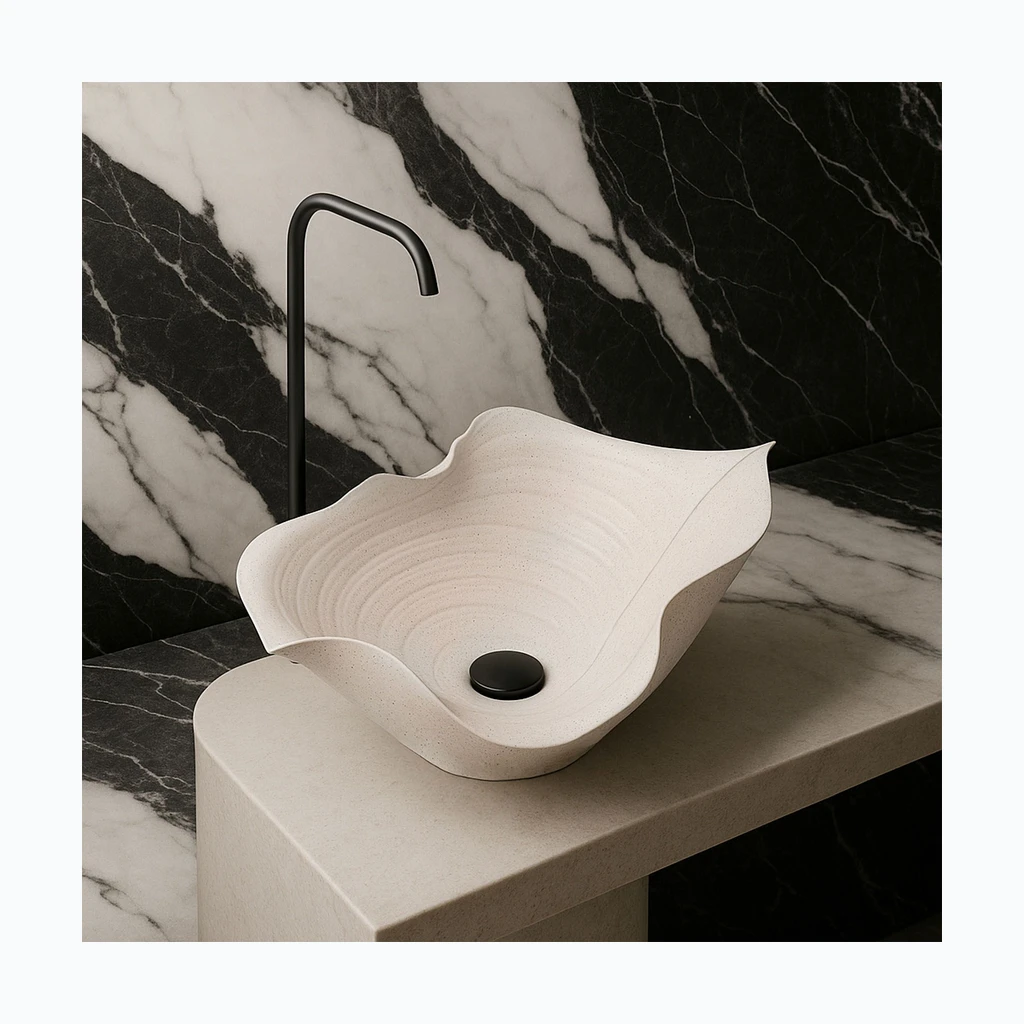Pjedestaaliga pesemisbassein REA HM-02 Handmade ART (REA-U6329)