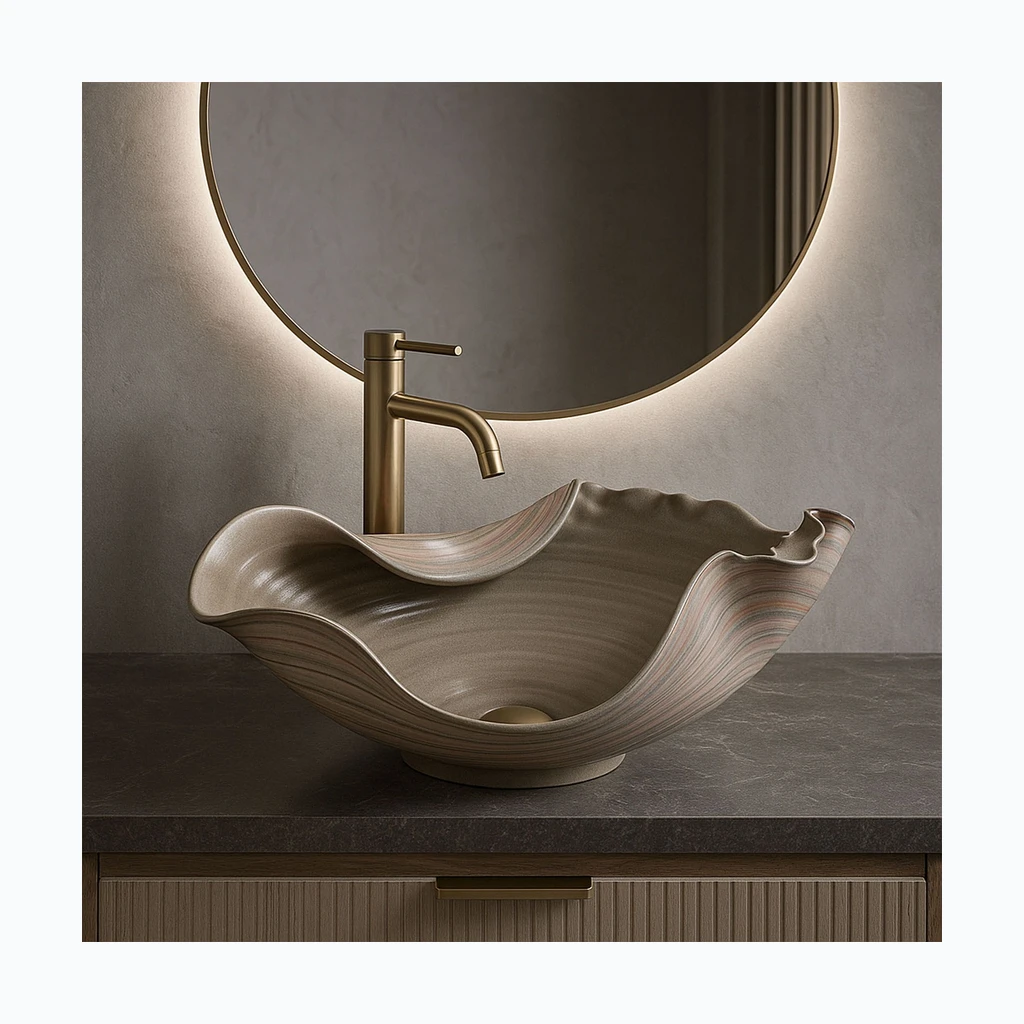 Pjedestaaliga pesemisbassein REA HM-17 Handmade ART (REA-U6327)