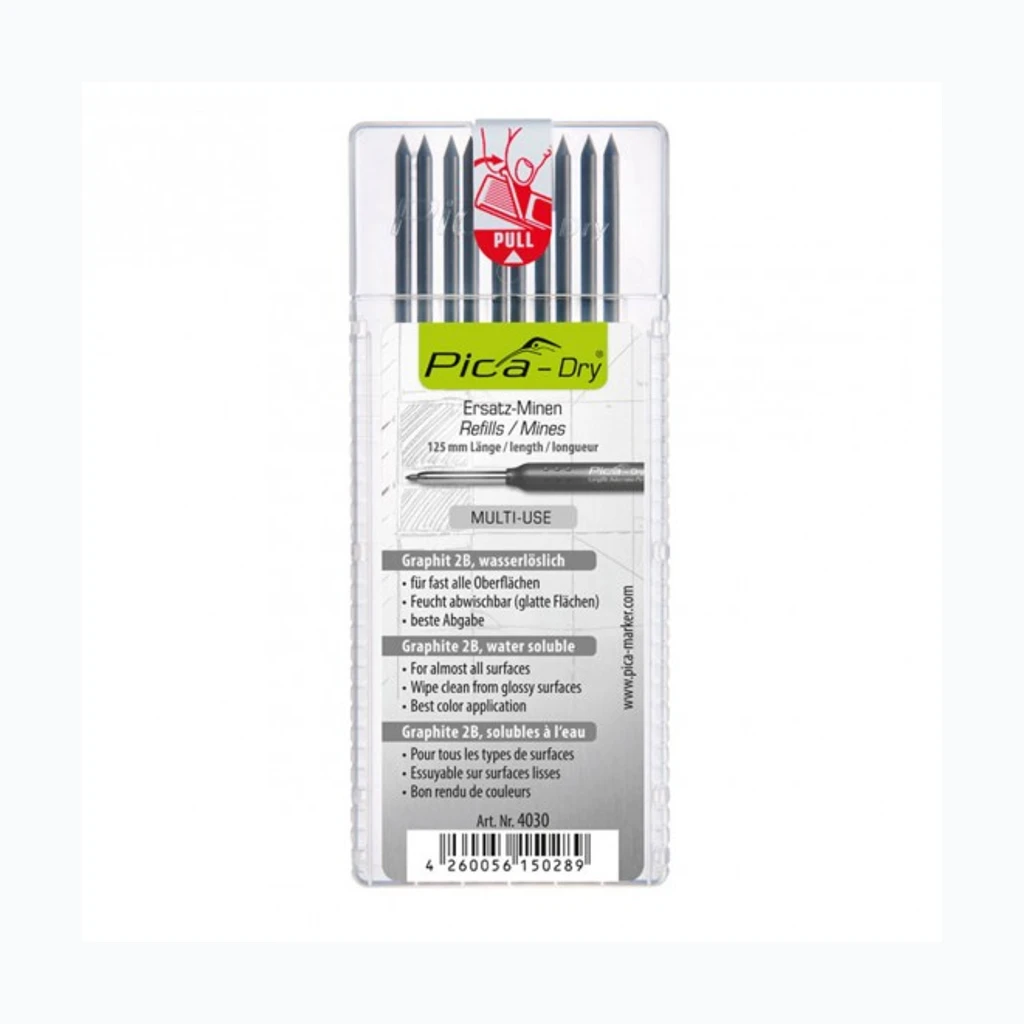 Pica-Marker Pliiatsisüdamikud Pica-Dry 2B, grafiit, 10tk (70-92PC4030)