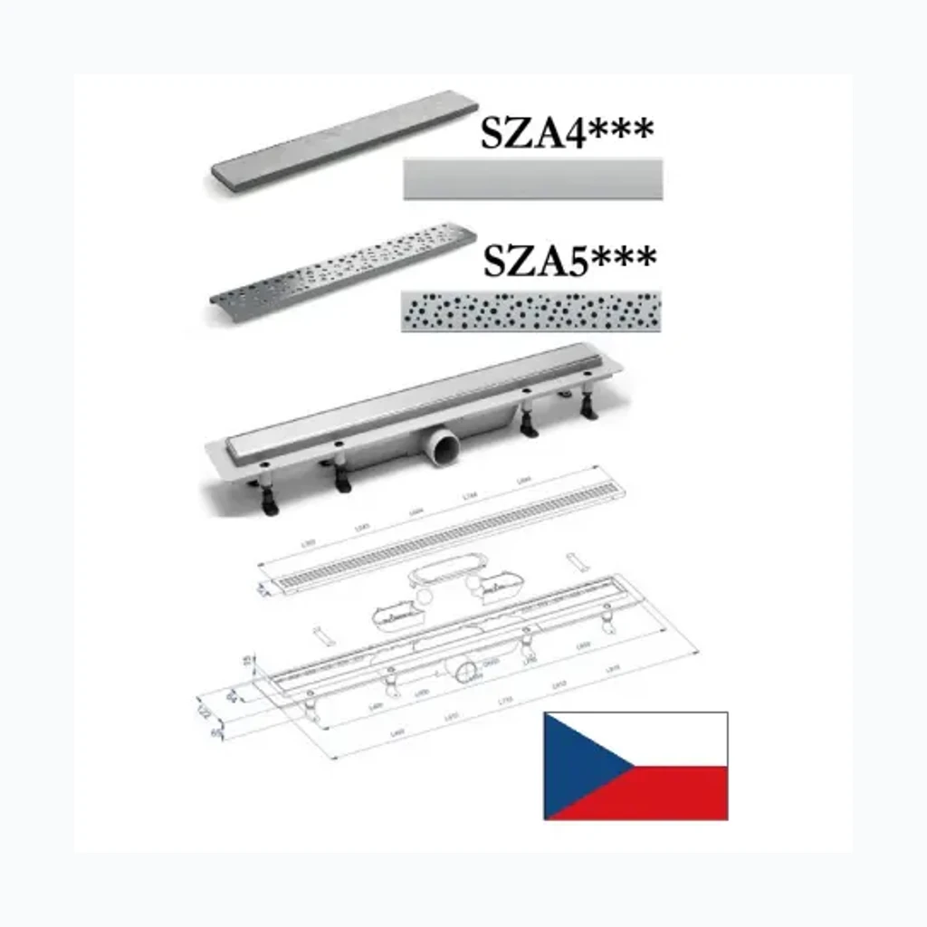 Водоотводящий желоб(нерж.сталь) SZA4850, 850MM (6850050)