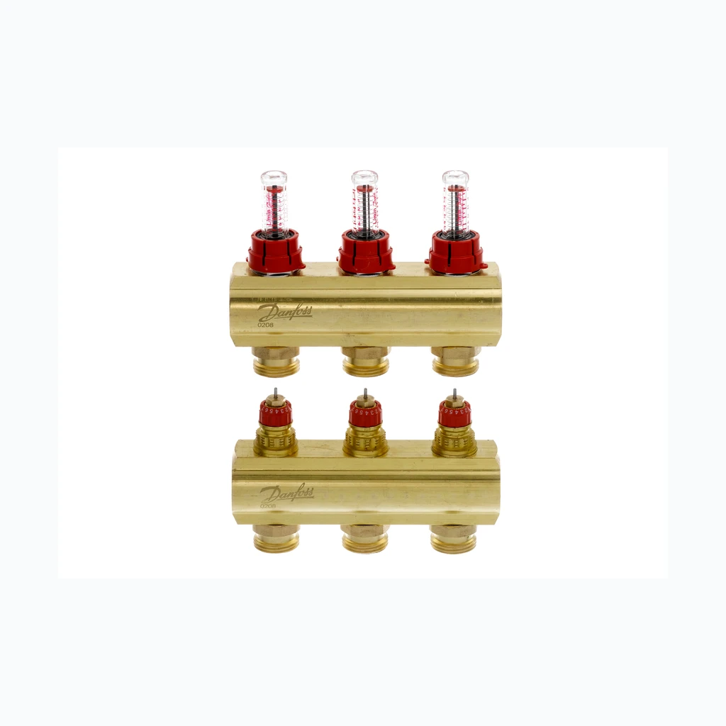 Danfoss Põrandakütte kollektor 3 näidikuga (40-088U0523)