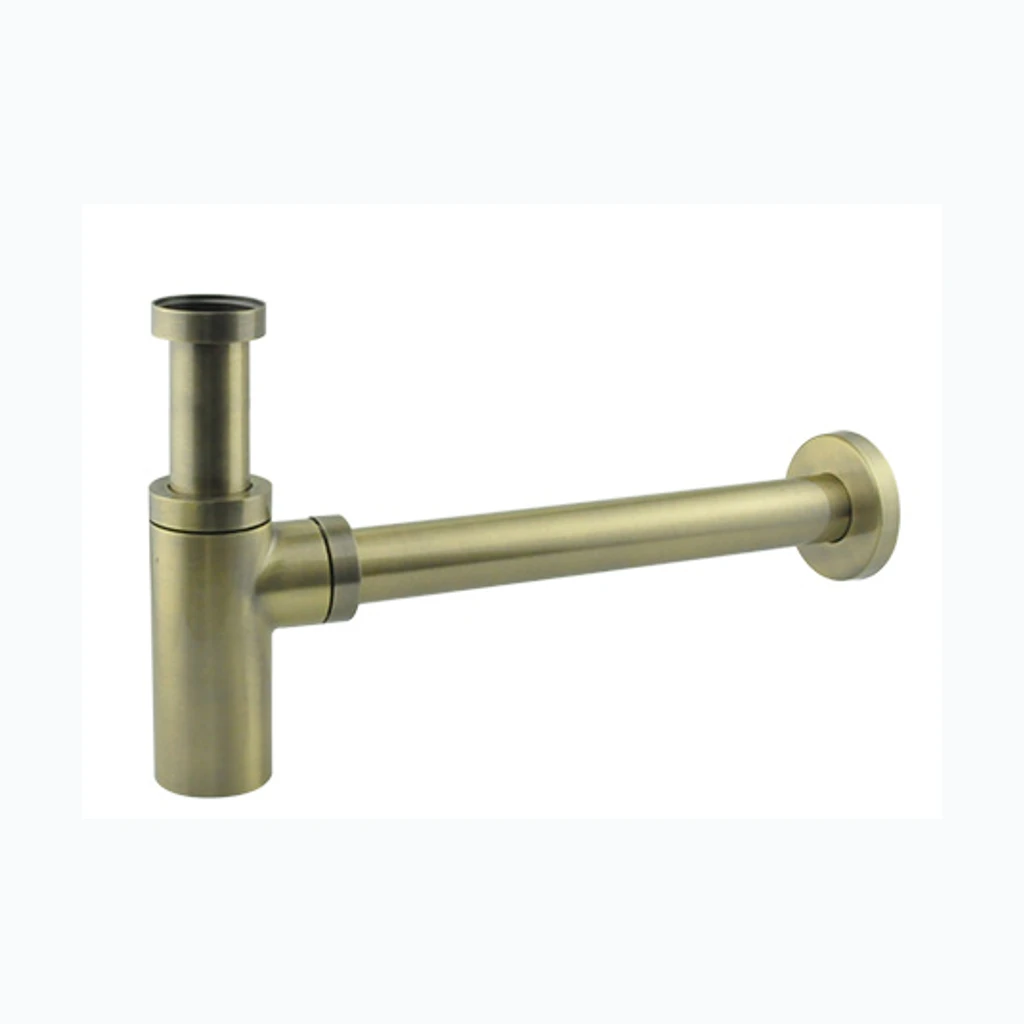 Pudelsifoon 1 1/4" -Ø32, messing, harjatud pronks (Nordline) (330886)
