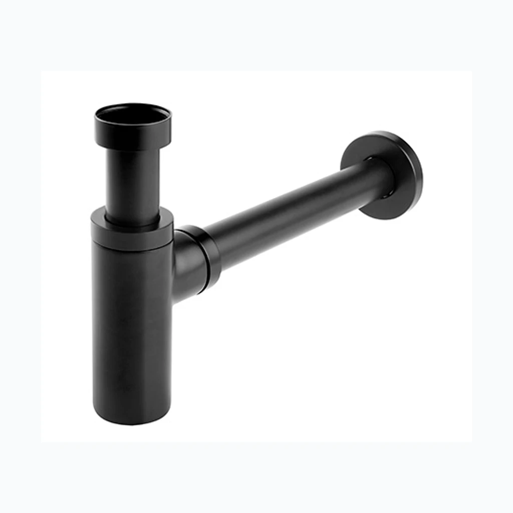 Pudelsifoon ROTONDO 1 1/4" -Ø32, r/v, чёрный (Nordline) (33094)