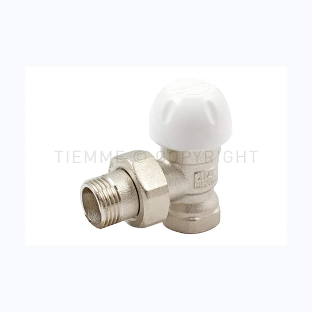 Radiaatori nurkventiil 1/2" M30x1,5, KVS 2,3M³/T TIEMME (59047)
