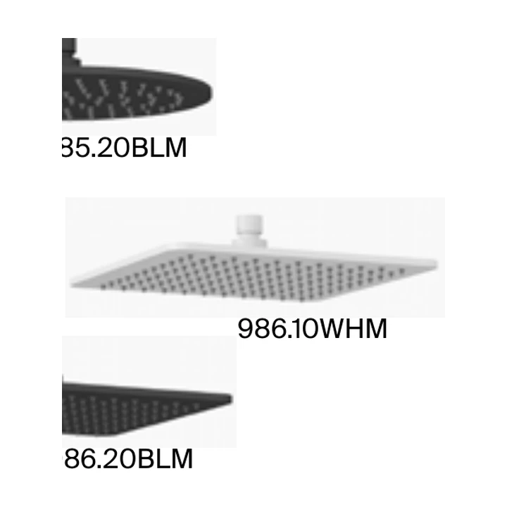 RAVAK 991.20BLM Верхний тропический душ, round, 300 mm, матовый чёрный (X07P1460)