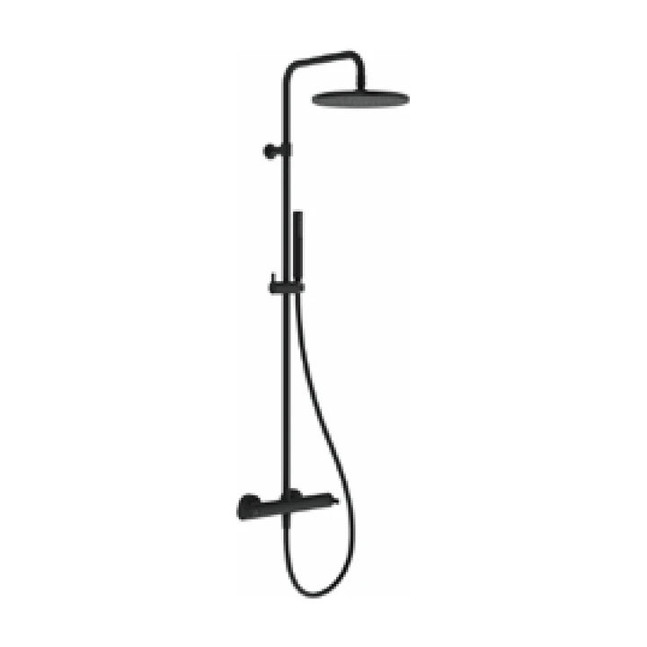 RAVAK TE 095.10WHM Shower column with thermostatic faucet, fixed, with dušikomplekt, matt valge (X070694)