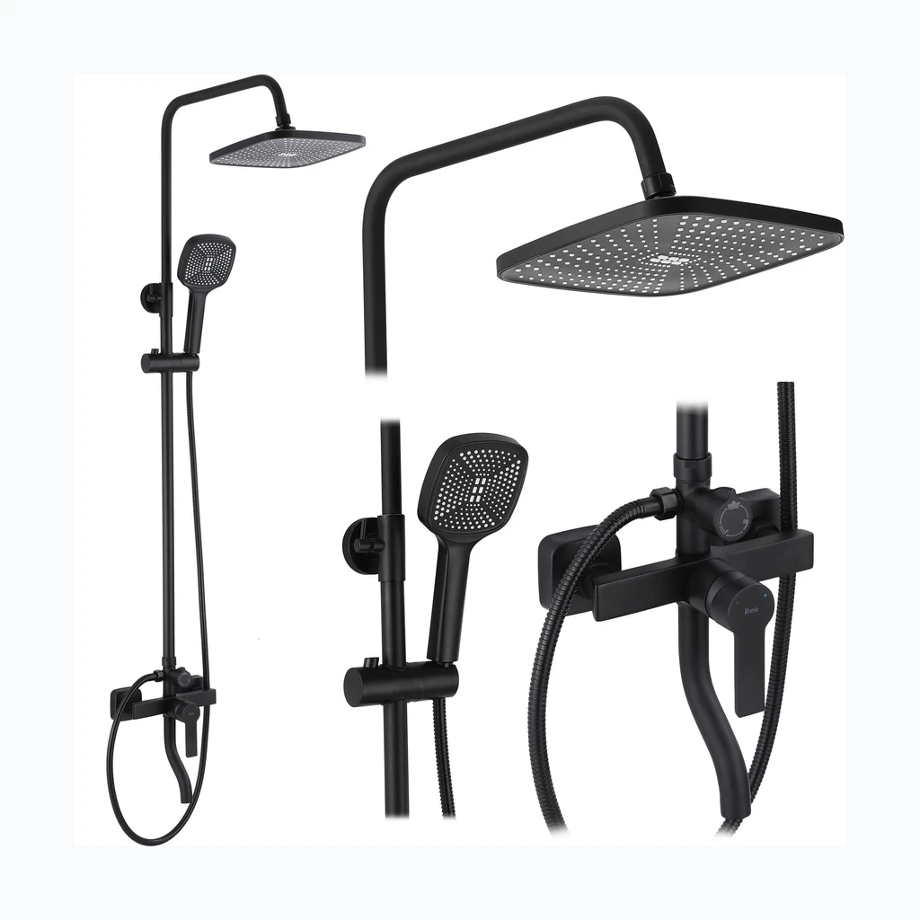 REA ARGUS MATT BLACK dušikomplekt (REA-P2389)