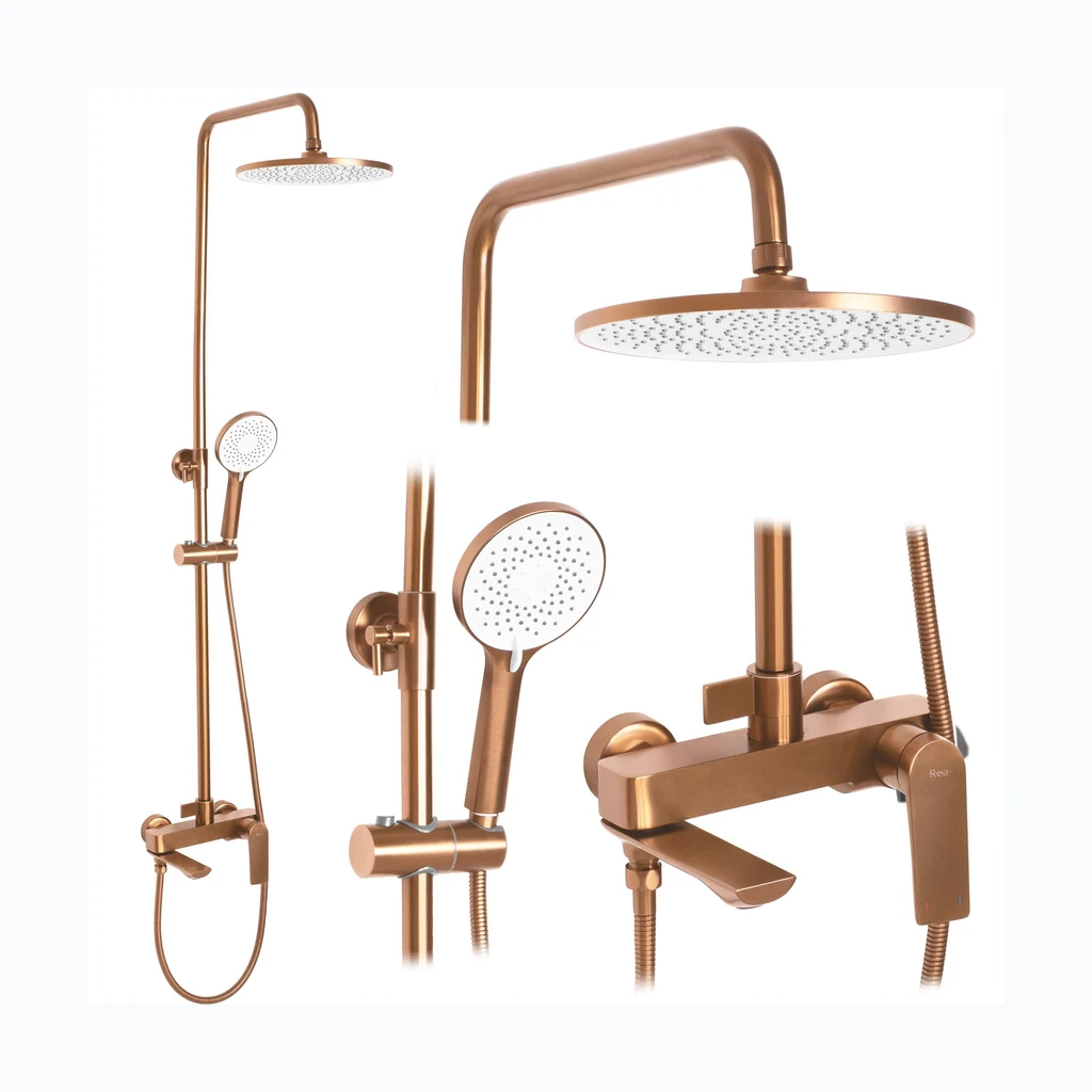 REA AVALON BRUSHED Copper dušikomplekt (REA-P2418)