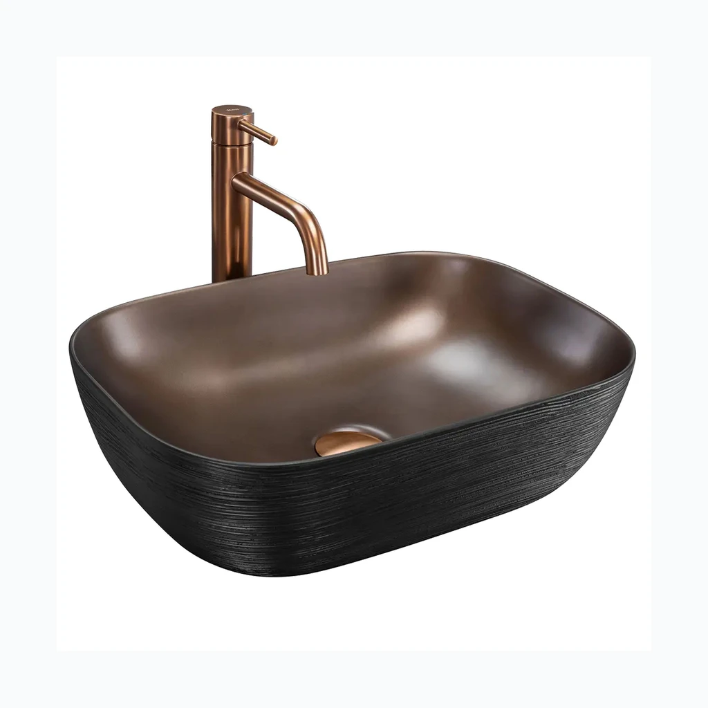 Rea Belinda COPPER BRUSH / чёрный tööpinna умывальник (REA-U6384)