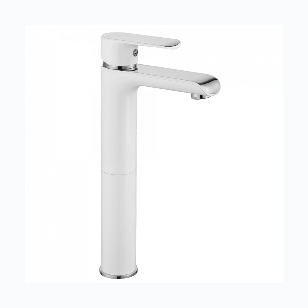 REA BLOOM Valge-kroomi kõrge valamusegisti REA BLOOM White-Chrome (REA-B9917)