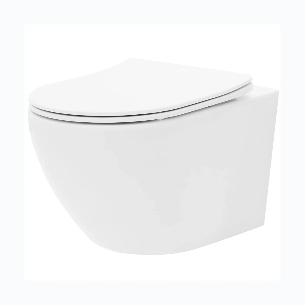 Rea Carlo Mini Tornado Rimless Flat N peatatud WC-kauss (REA-C1259)