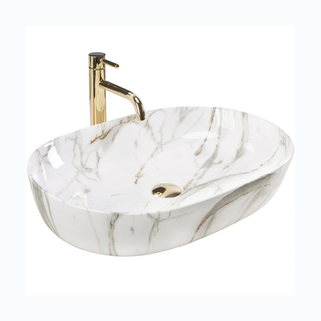 REA CLEO 61 Aiax Shiny countertop valamu (REA-U9656)